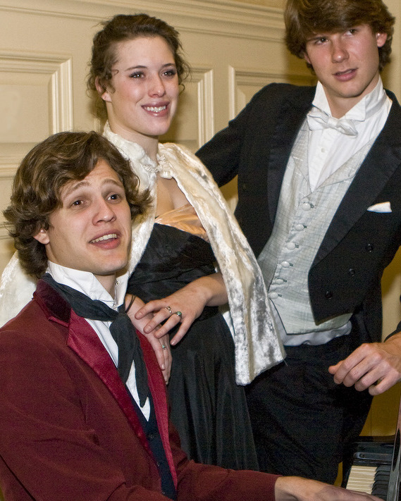 'Earnest' stars, from left, Cory Sheets, Emily Hawkins and Peter Armstrong.
